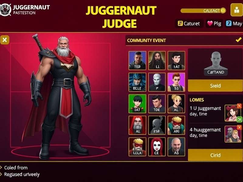 Juggernaut Judge community event screenshot